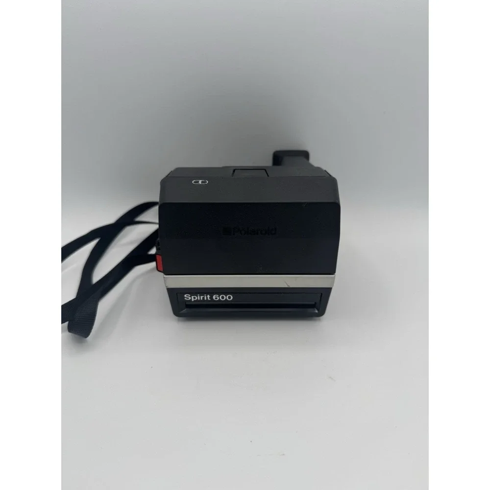 Vintage Polaroid Spirit 600 Instant Film Camera Built-In Flash VGC W/ Strap